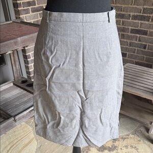 Ann Taylor Elegant Gray Wool Pencil Skirt
